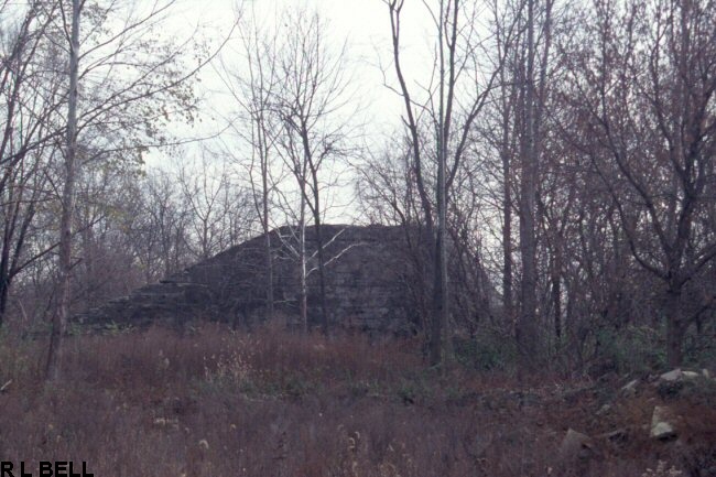 INTERURBAN BRIDGE ABUTMENTS NEAR FAIRLAND INDIANA