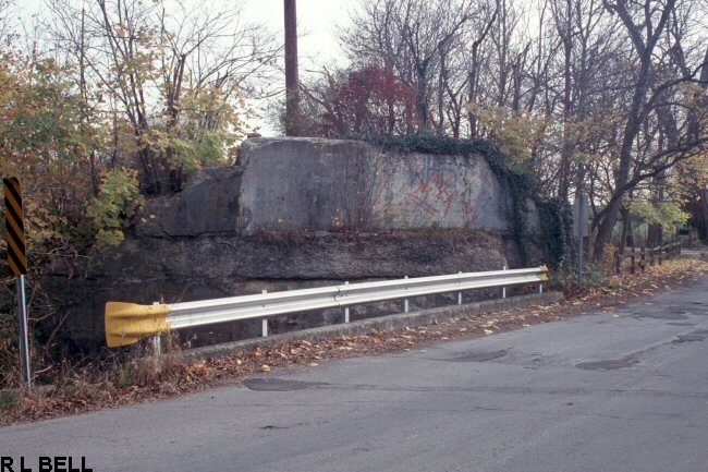 INTERURBAN BRIDGE ABUTMENT SOUTHEAST OF SHELBYVILLE INDIANA